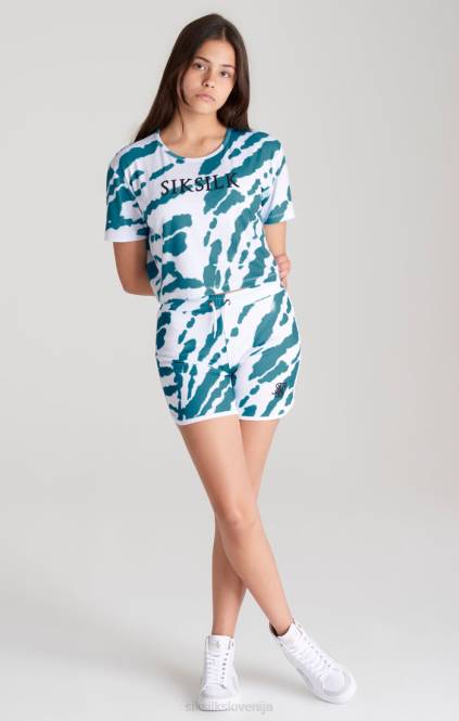 dekleta SikSilk bela kravata kratka oblačila P00V358