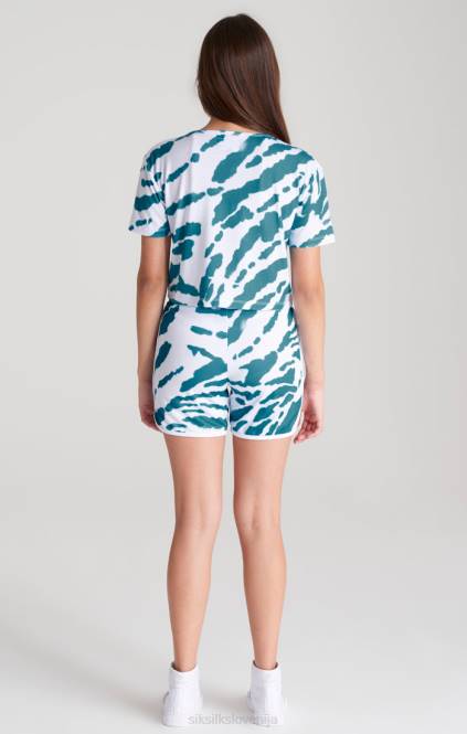 dekleta SikSilk bela kravata kratka oblačila P00V358