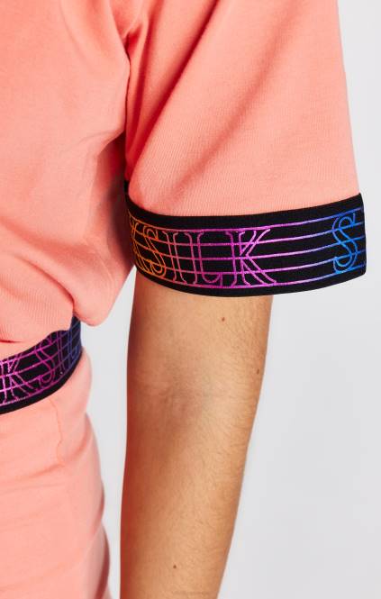 dekleta SikSilk kratke majice s koralnim trakom oblačila P00V326