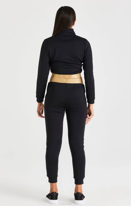dekleta SikSilk kovinsko prelepljena zadrga - črna oblačila P00V330