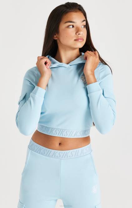 dekleta SikSilk nalepljena kapuca za tovor - modra oblačila P00V328