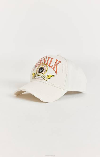 uniseks SikSilk ecru retro kapa za tovornjakarje pripomoček P00V240