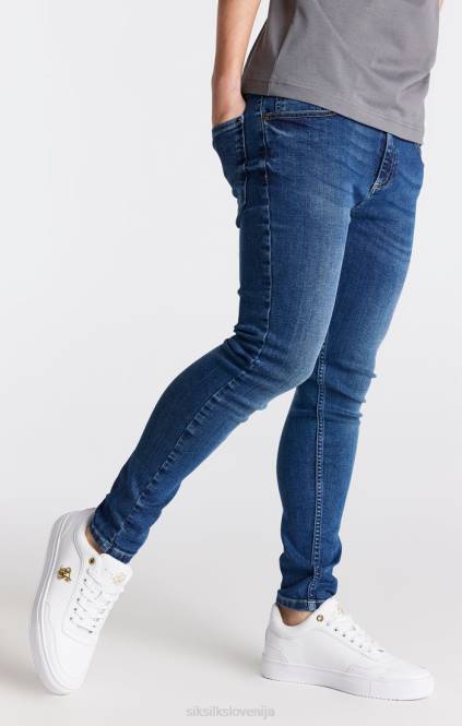 fantje SikSilk esencialni midstone skinny denim jeans oblačila P00V308