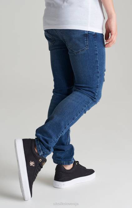 fantje SikSilk midstone distressed slim denim jeans oblačila P00V309