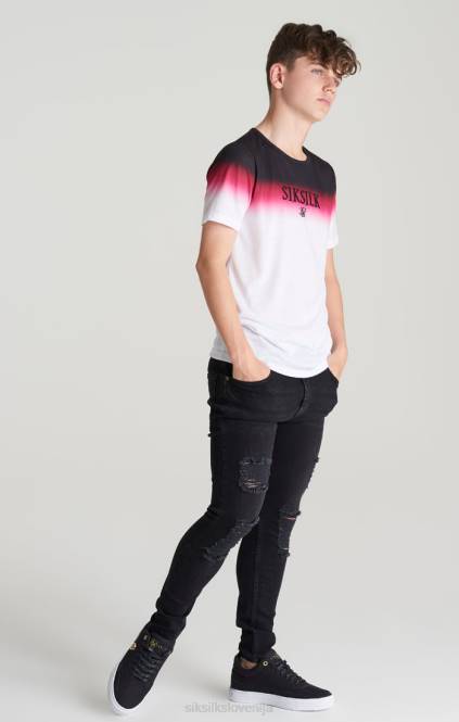 fantje SikSilk oprijete kavbojke skinny denim oblačila P00V310