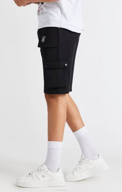 fantje SikSilk črn cargo kratek oblačila P00V315