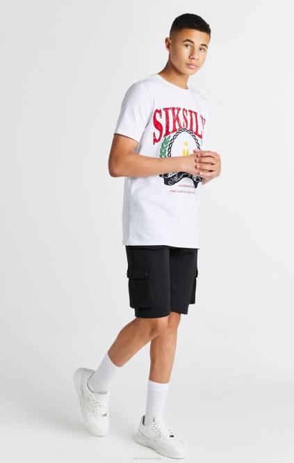 fantje SikSilk črn cargo kratek oblačila P00V315