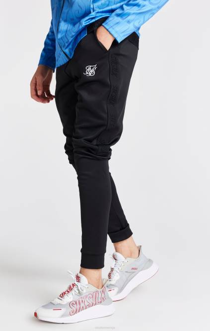 fantje SikSilk črn skinny fit jogger oblačila P00V302