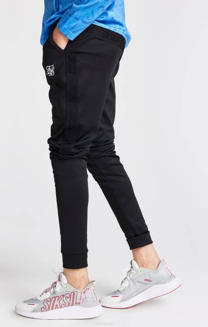 fantje SikSilk črn skinny fit jogger oblačila P00V302