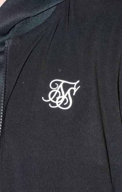 fantje SikSilk bomber s črnim kovinskim logotipom oblačila P00V301