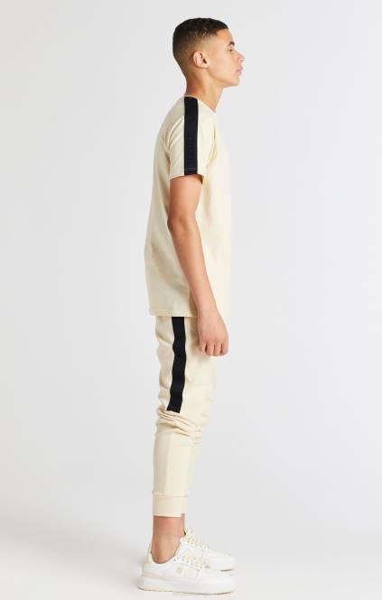 fantje SikSilk bež majica s trakom raglan oblačila P00V282