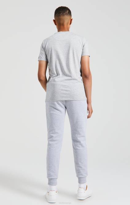 fantje SikSilk x telovadna majica s kratkimi rokavi messi grey marl oblačila P00V281