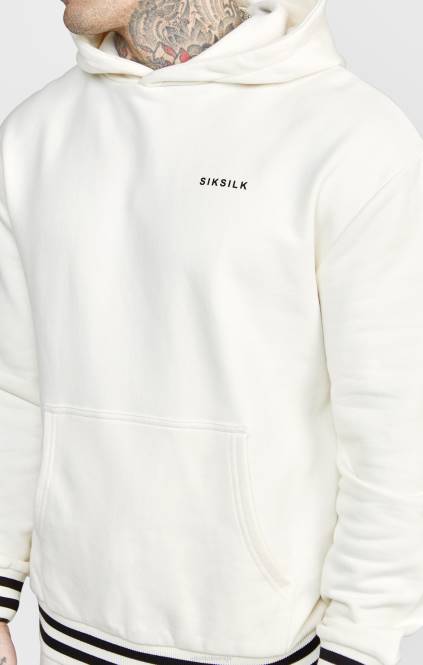 moški SikSilk ecru jogger s črtastim pasom oblačila P00V519
