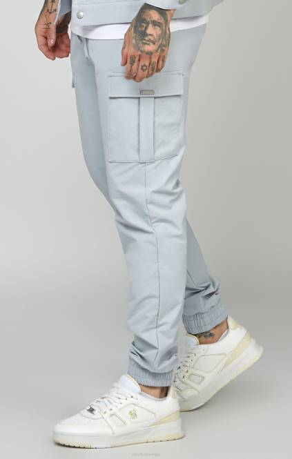 moški SikSilk siv utility cargo jogger oblačila P00V510