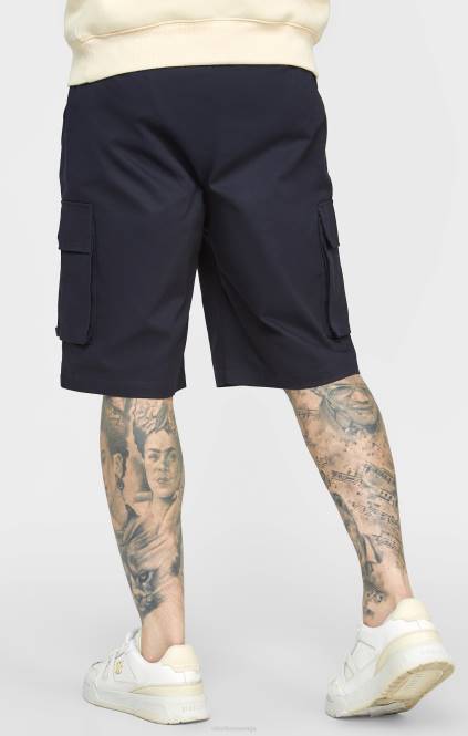 moški SikSilk mornarsko tkani kargo kratki oblačila P00V573