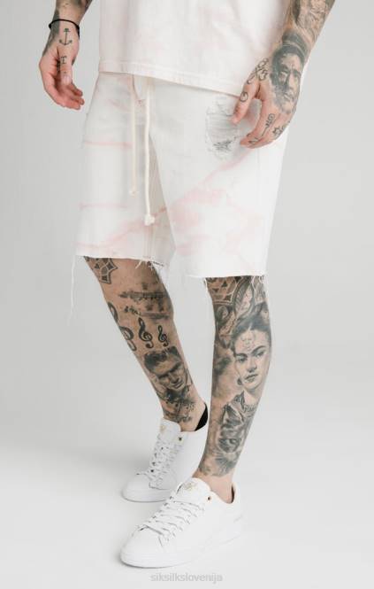 moški SikSilk roza kratke hlače iz ohlapnega jeansa oblačila P00V595
