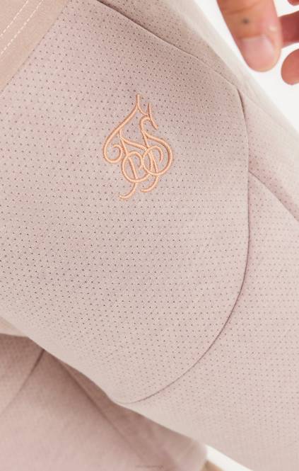 moški SikSilk roza sprano teksturirano kratko oblačila P00V572