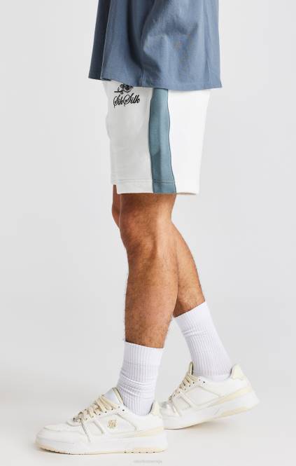 moški SikSilk vezenje bela vrtnica kratka oblačila P00V584