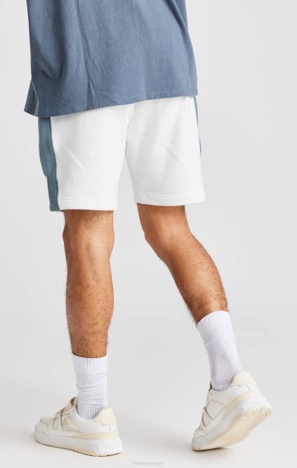 moški SikSilk vezenje bela vrtnica kratka oblačila P00V584