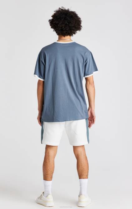 moški SikSilk vezenje bela vrtnica kratka oblačila P00V584