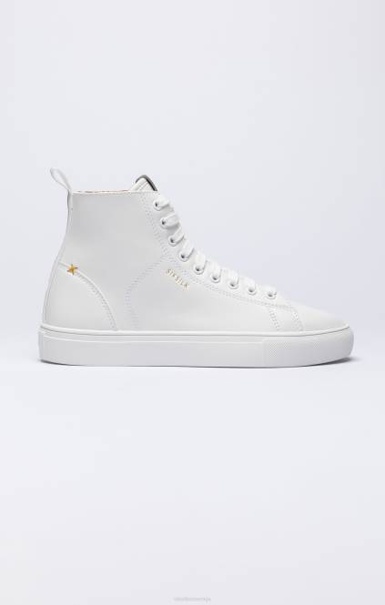 moški SikSilk bele klasične visoke superge obutev P00V19