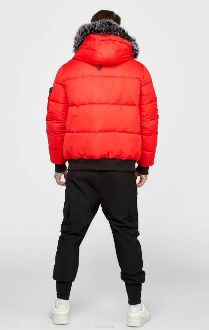 moški SikSilk rdeča bomber jakna oblačila P00V500
