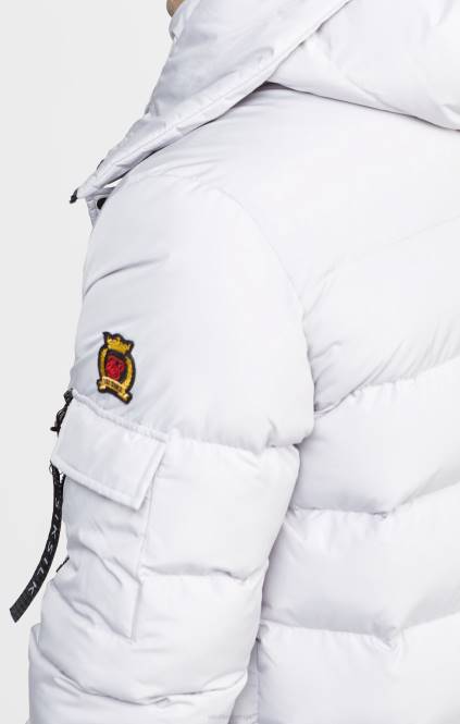 moški SikSilk siva parka jakna oblačila P00V487