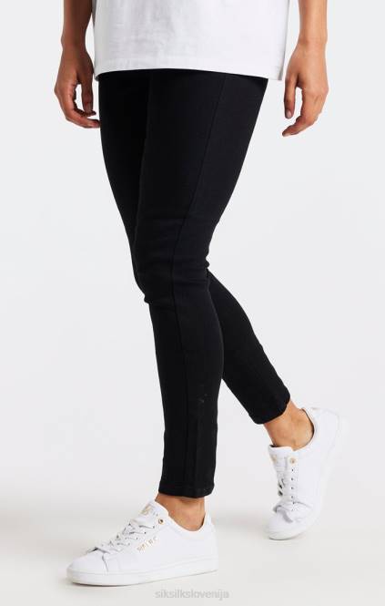 ženske SikSilk črne esencialne skinny denim jeans oblačila P00V192