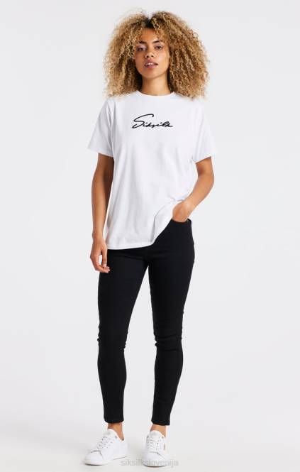 ženske SikSilk črne esencialne skinny denim jeans oblačila P00V192