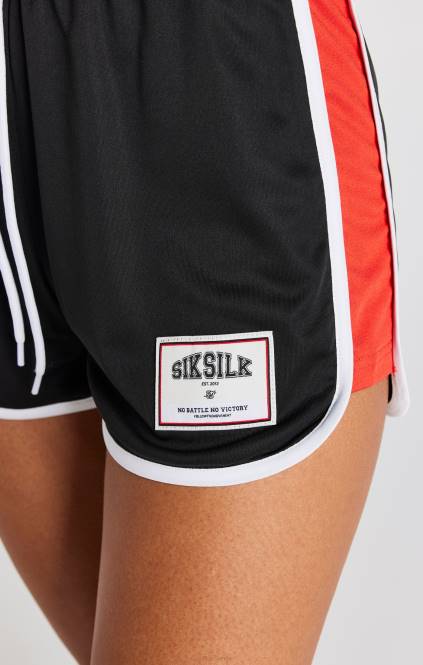 ženske SikSilk kratek tekač s črno oblogo oblačila P00V195