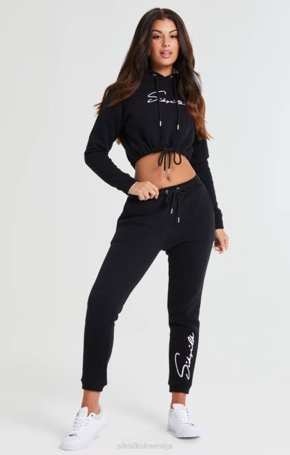 ženske SikSilk Essential Jogger - črna oblačila P00V166