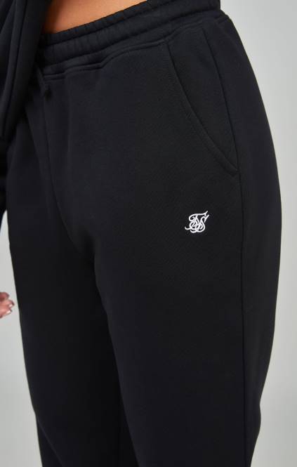 ženske SikSilk črna osnovna jogger oblačila P00V177