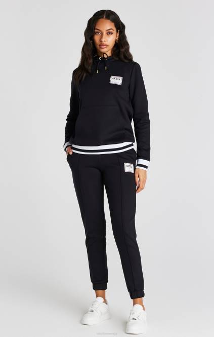 ženske SikSilk črne košarkarske trenirke oblačila P00V168