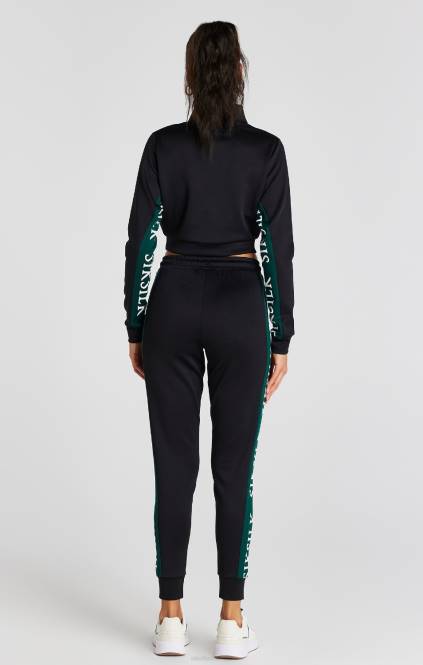 ženske SikSilk črne trenirke oblačila P00V156