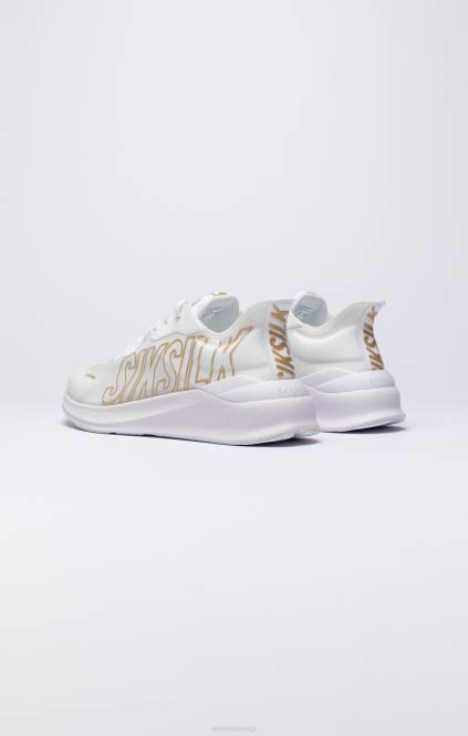 ženske SikSilk bel in zlat mako trenažer za izvedbo obutev P00V253