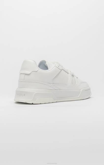 ženske SikSilk bele nizke športne copate obutev P00V272