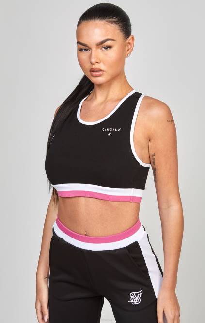 ženske SikSilk črn retro bralette oblačila P00V205