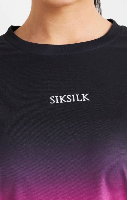 ženske SikSilk roza fade t-shirt oblačila P00V56