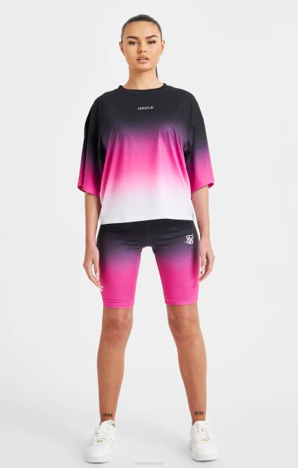 ženske SikSilk roza fade t-shirt oblačila P00V56