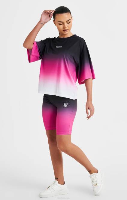 ženske SikSilk roza fade t-shirt oblačila P00V56