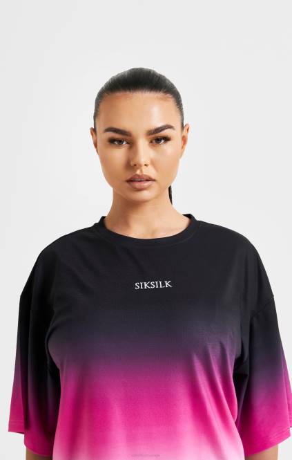 ženske SikSilk roza fade t-shirt oblačila P00V56