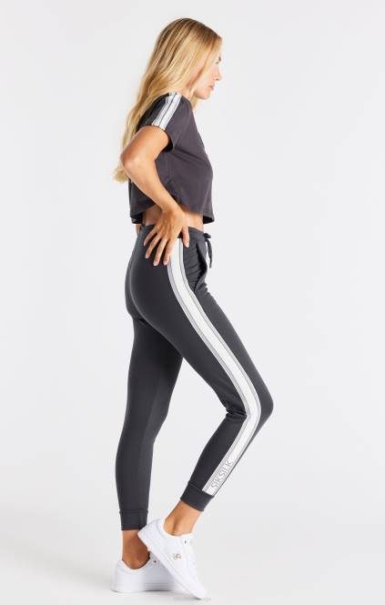 ženske SikSilk siva kratko majica s kratkimi rokavi oblačila P00V30