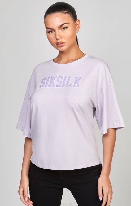 ženske SikSilk vijolična majica z logotipom univerze oblačila P00V55