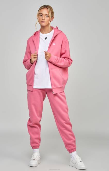 ženske SikSilk Pink Essential zip thru oblačila P00V102