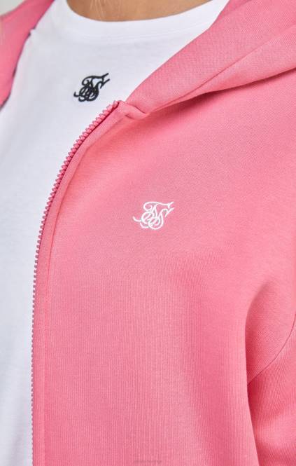 ženske SikSilk Pink Essential zip thru oblačila P00V102